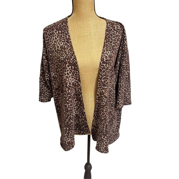Lularoe Tracy Cardigan Leopard Print Size Small Open Front Lightweight Animal - Picture 1 of 7